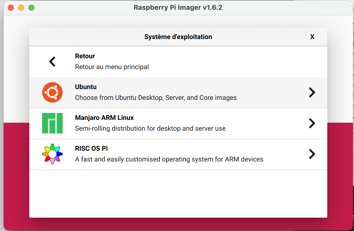 Ubuntu rPi imager