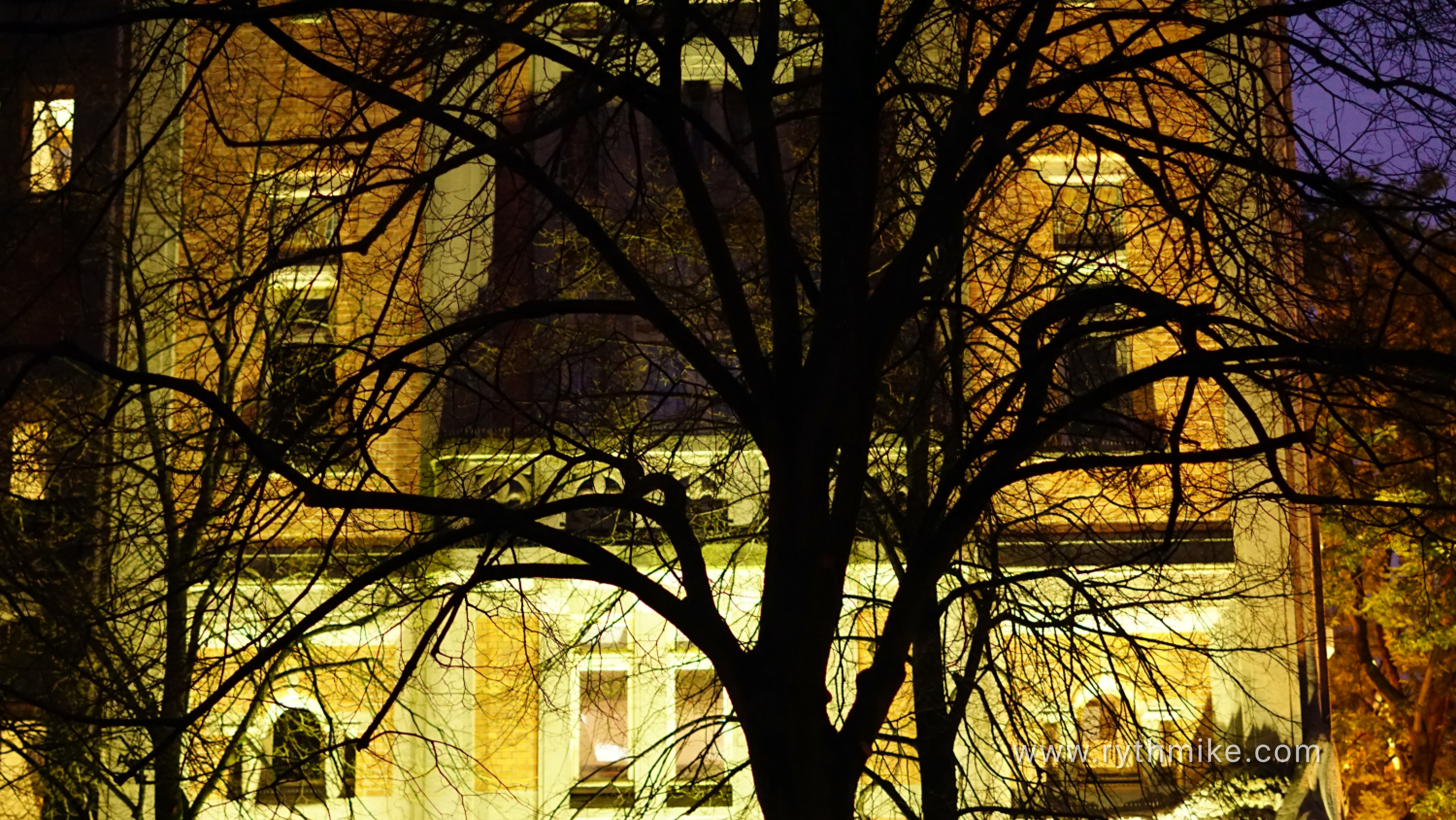 Photo de nuit à l'hotel de ville